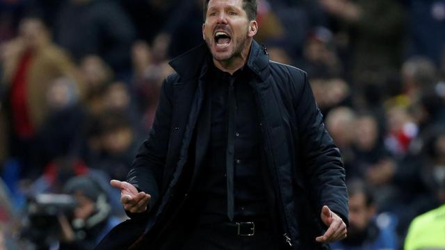 Simeone, en un partido reciente con el Atlético de Madrid.