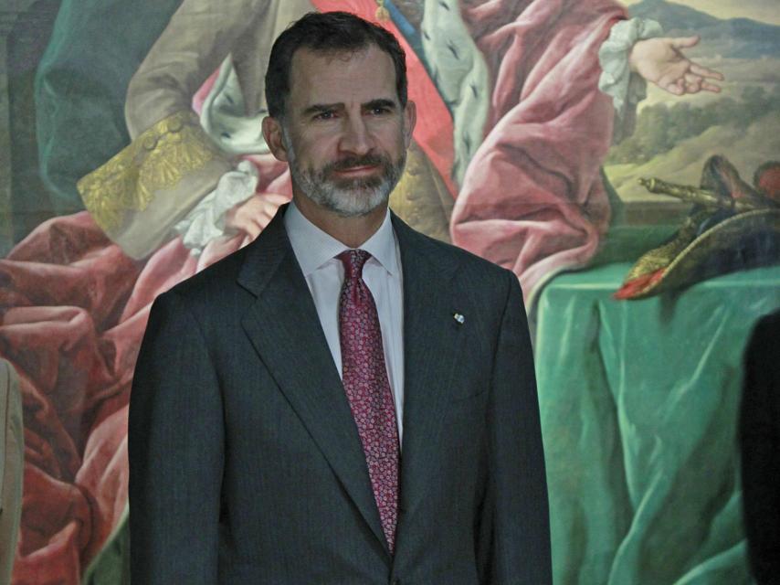 Felipe VI, durante uno de sus últimos actos oficiales antes de las vacaciones de Navidad.