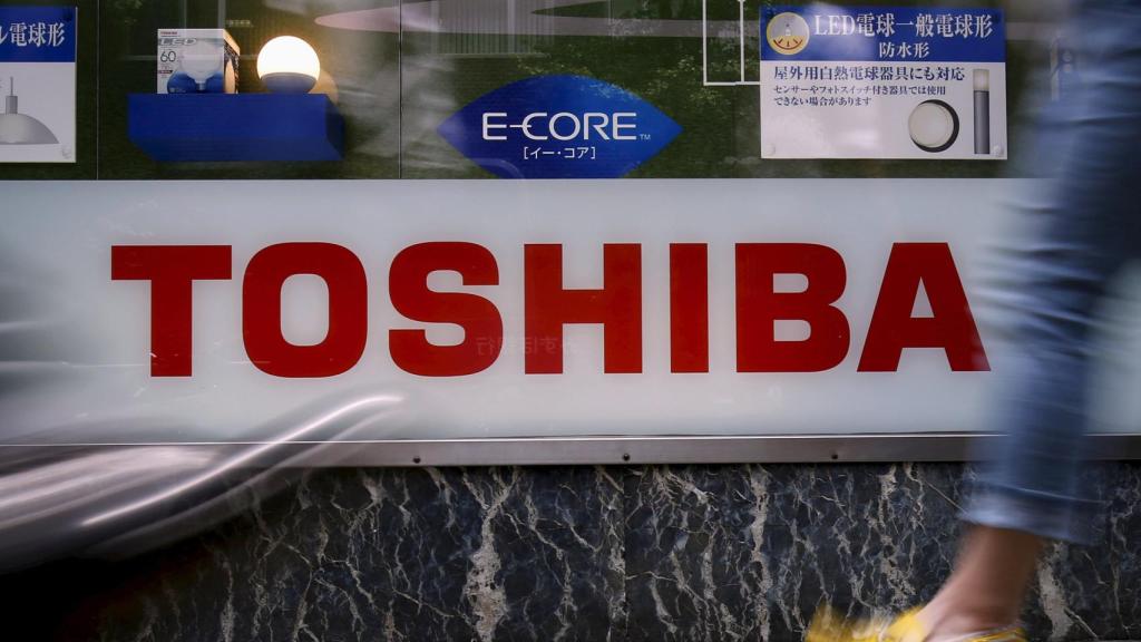 El logo de Toshiba en una imagen de archivo.