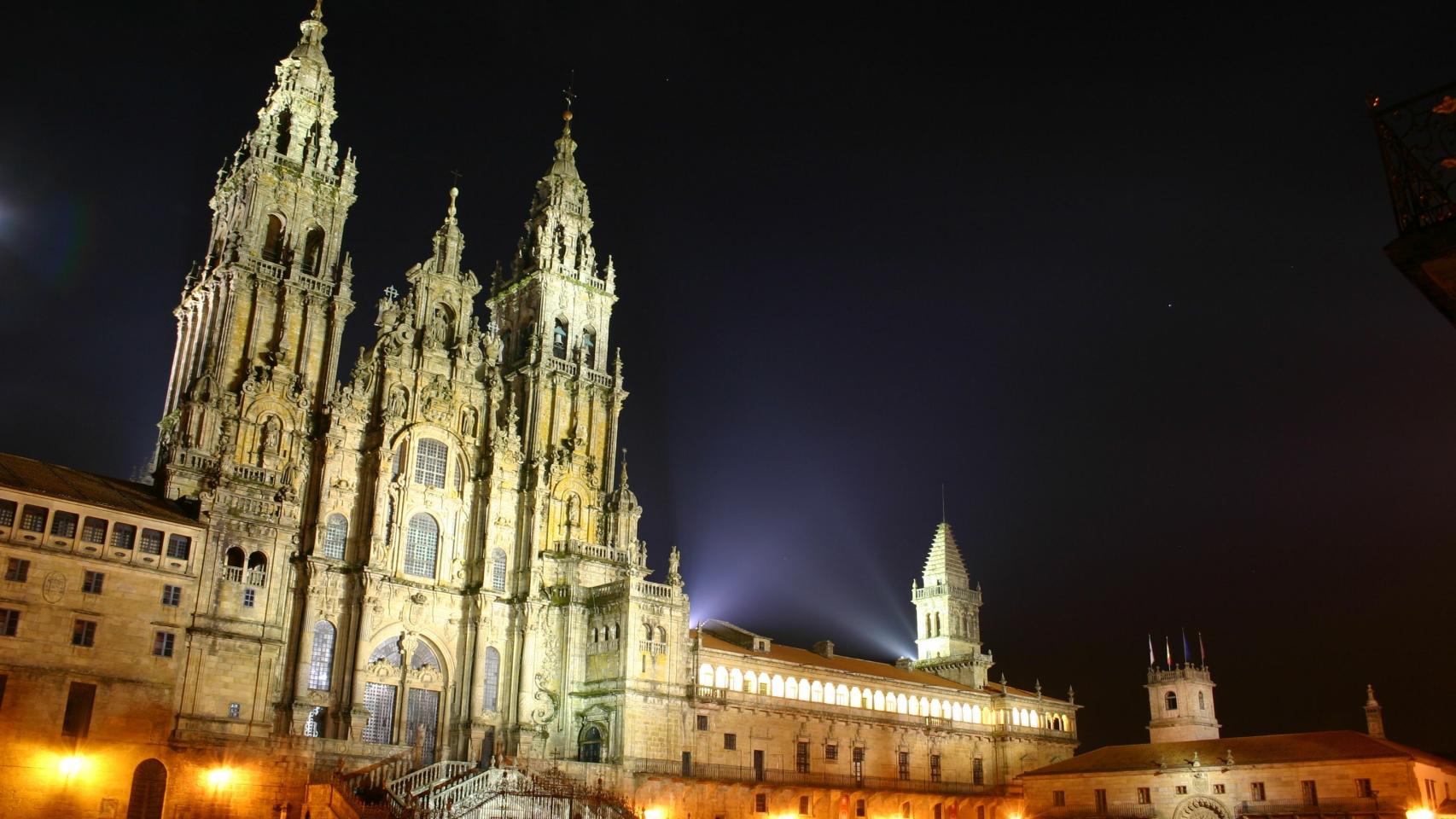 Catedral de Santiago de Compostela en la plaza del Obradoiro.