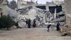 La devastada ciudad de Alepo