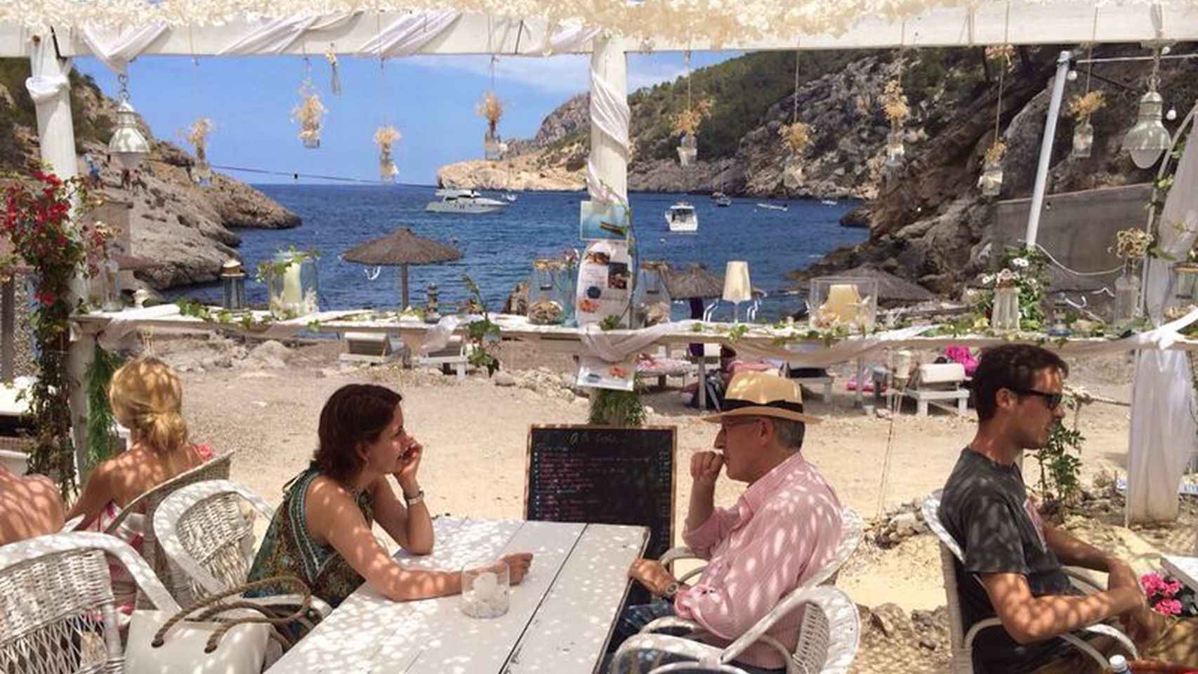 La pareja, durante unas vacaciones en Ibiza.