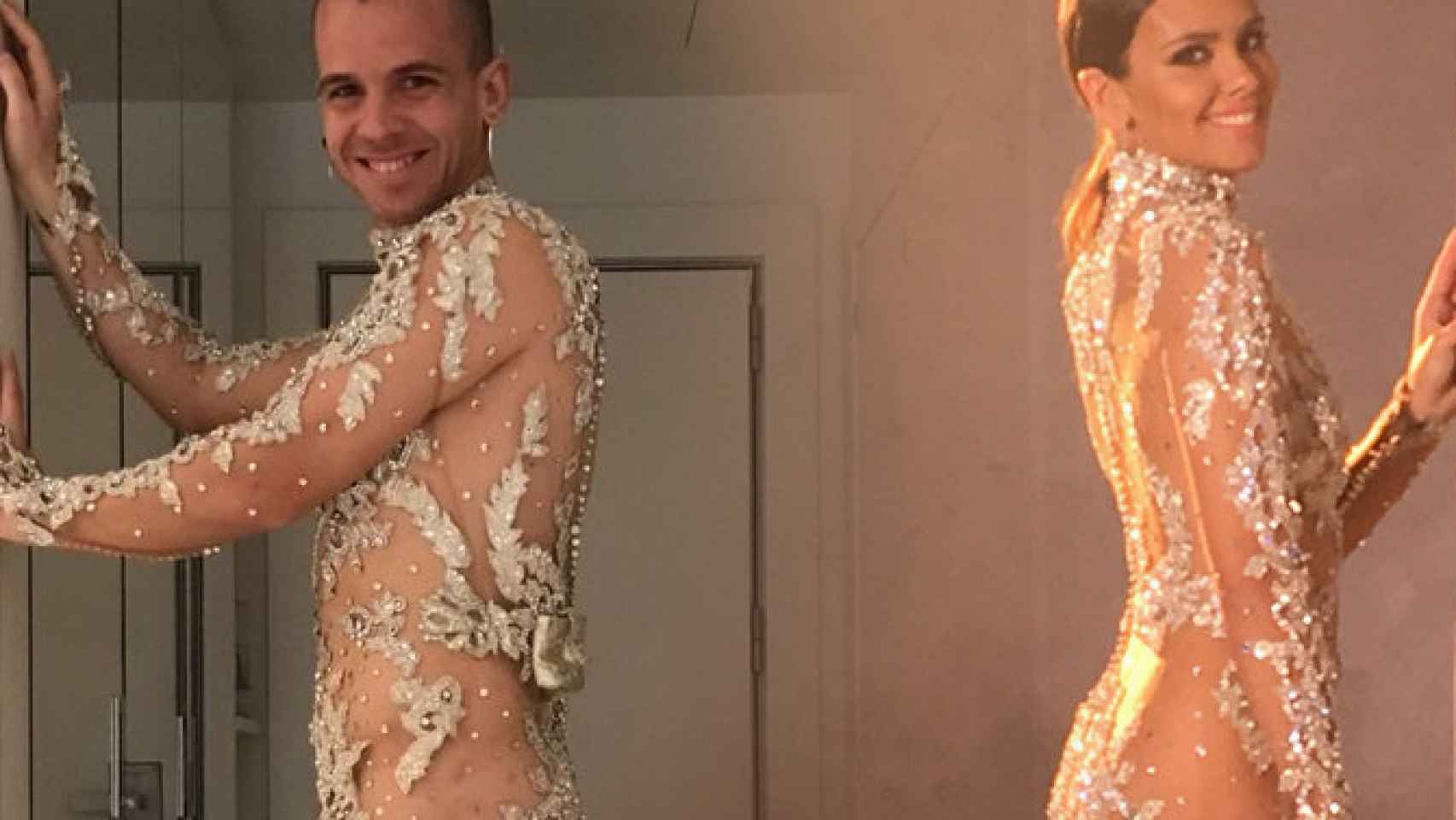 Dabiz Muñoz se desnuda para ponerse el vestido de Pedroche en las Campanadas 2016