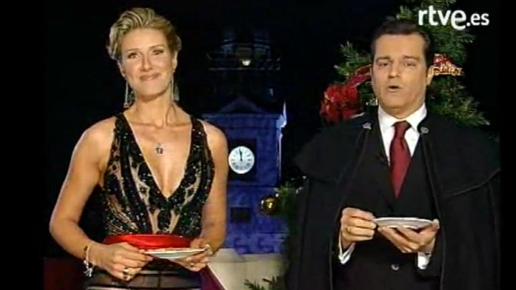 Anne Igartiburu en las Campanadas de 2005