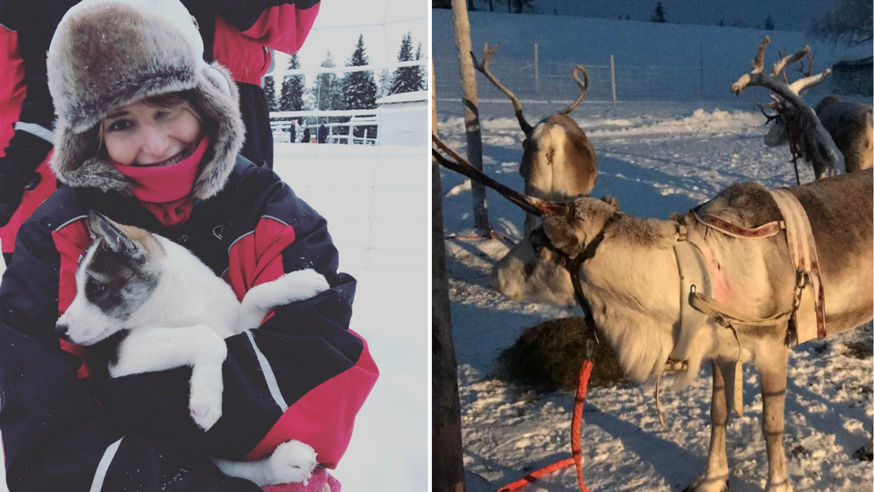Alba Carrillo en diciembre durante su viaje a Laponia
