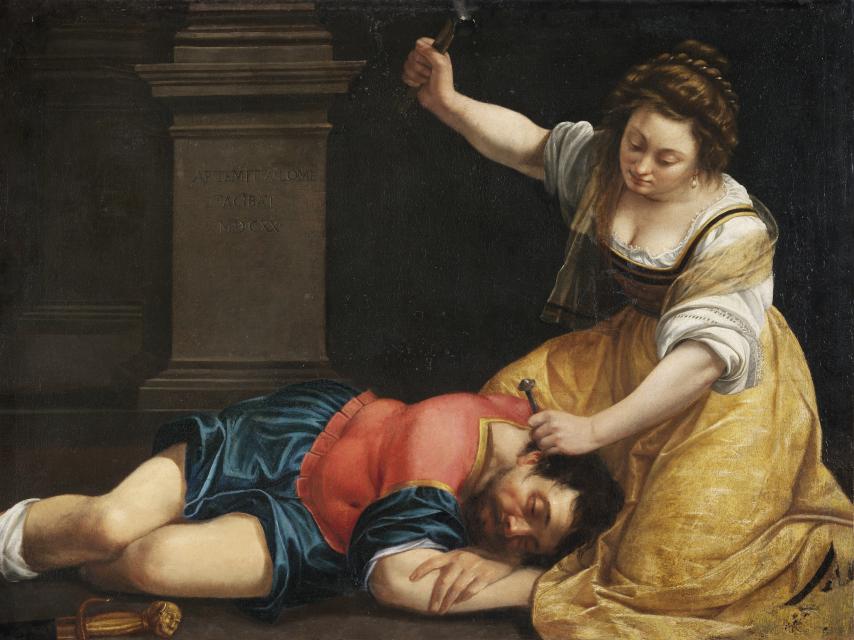 Giaele y Sisara, una de las obras más sádicas de Artemisia Gentileschi.