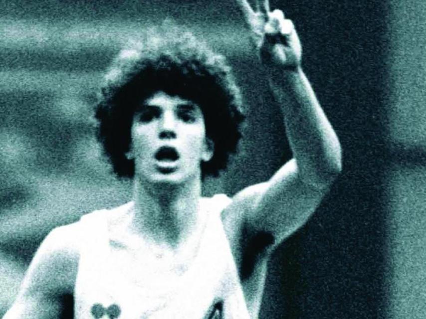 Drazen Petrovic en su etapa en el Sibenka Sibenik.