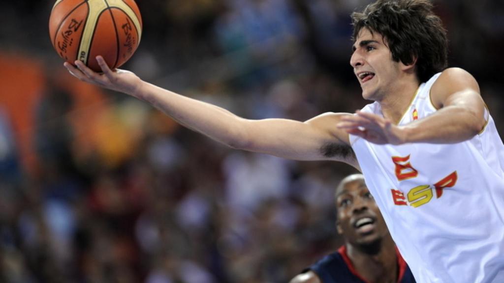 Ricky Rubio en Pekín 2008.