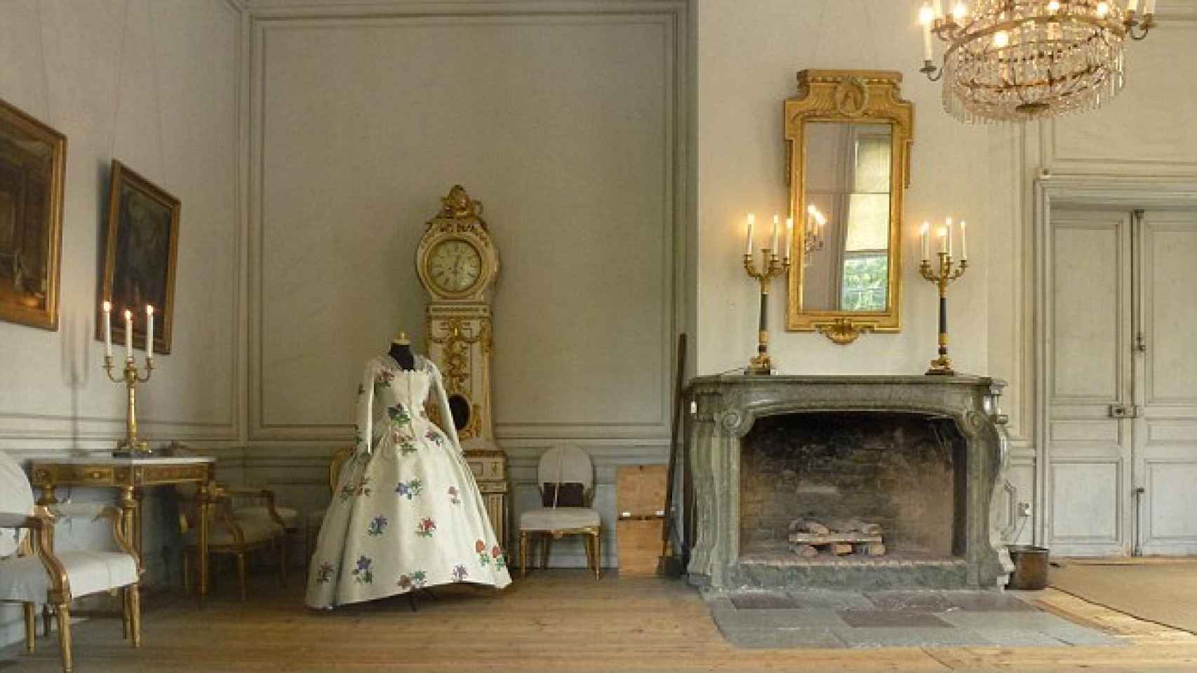 Una de las salas de la residencia de los reyes suecos, donde vivirían los fantasmas.