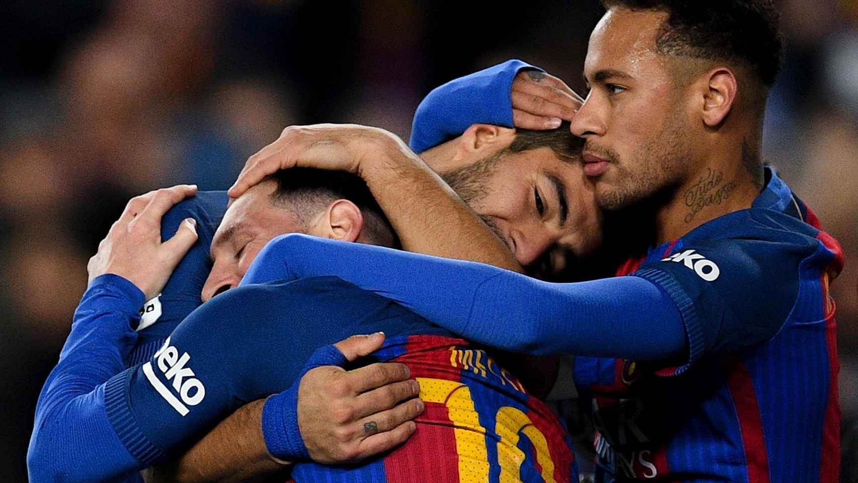 Messi, Suárez y Neymar.
