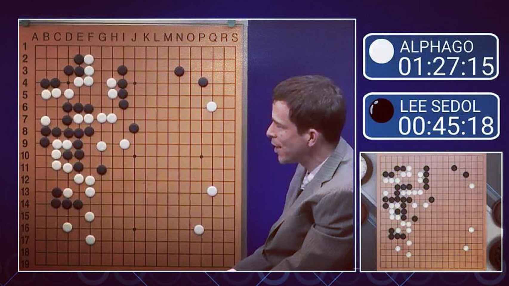En 2016, AlphaGo venció por 4 a 1 a uno de los mejores jugadores del mundo, el surcoreano Lee Sedol