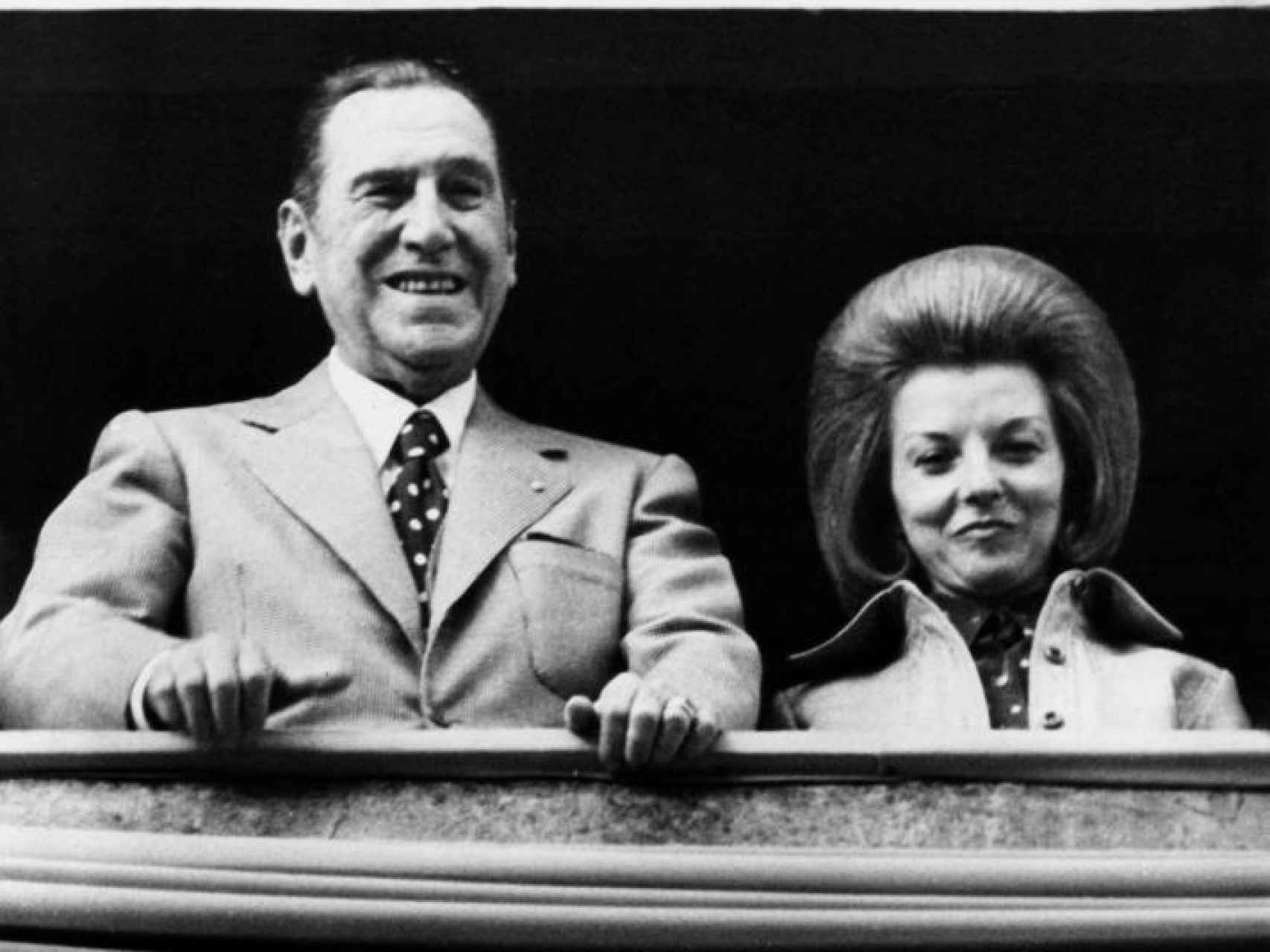 Juan Perón e Isabel en 1973.