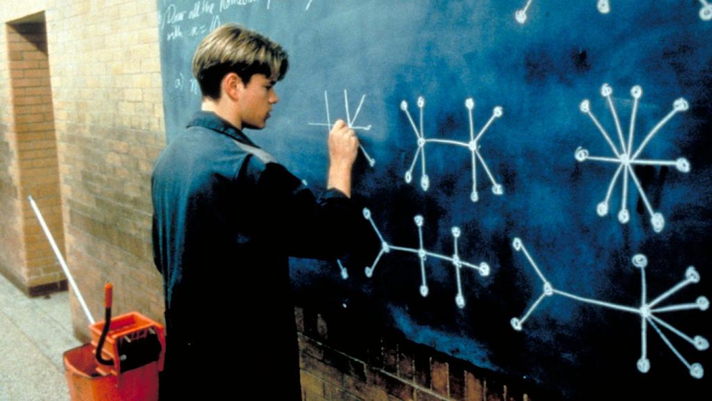 El indomable Will Hunting, un filme donde las matemáticas tienen un papel importante.