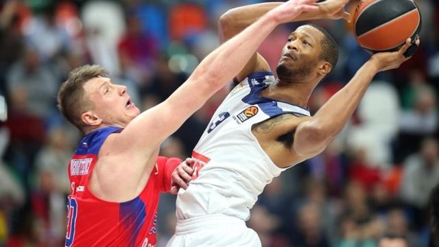 Randolph y Vorontsevich en el último partido entre CSKA y Real Madrid.