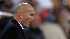 Zidane, en el partido ante el Sevilla.