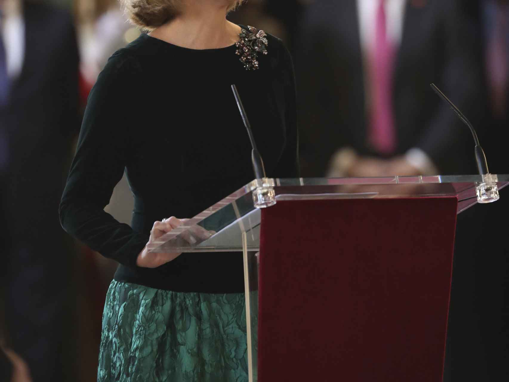 María Dolores de Cospedal, durante su discurso.