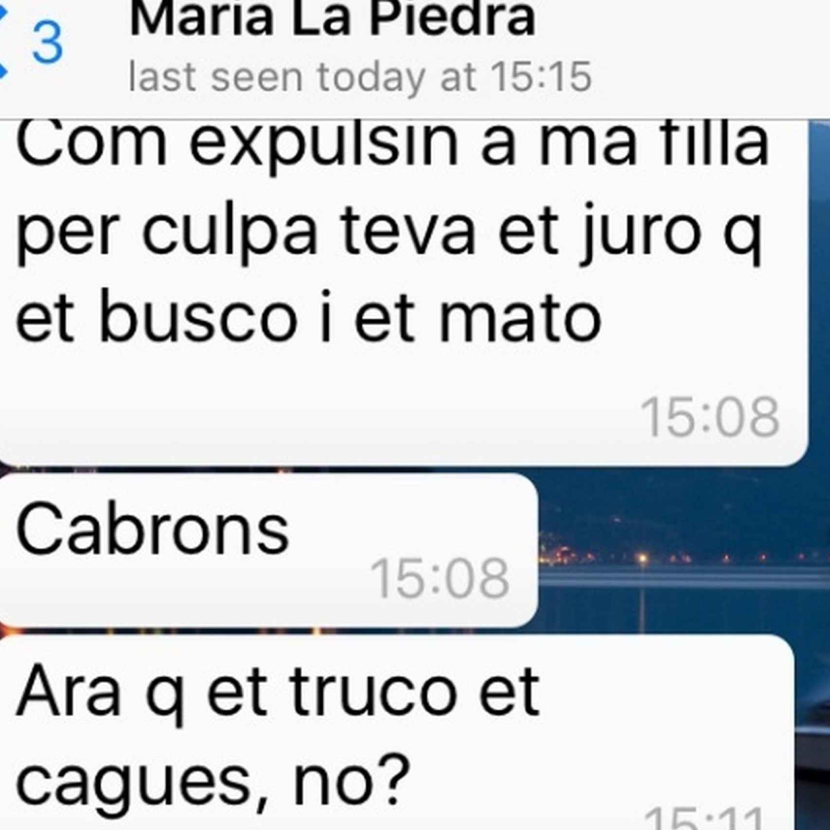 Mensajes de whatsapp de María Lapiedra