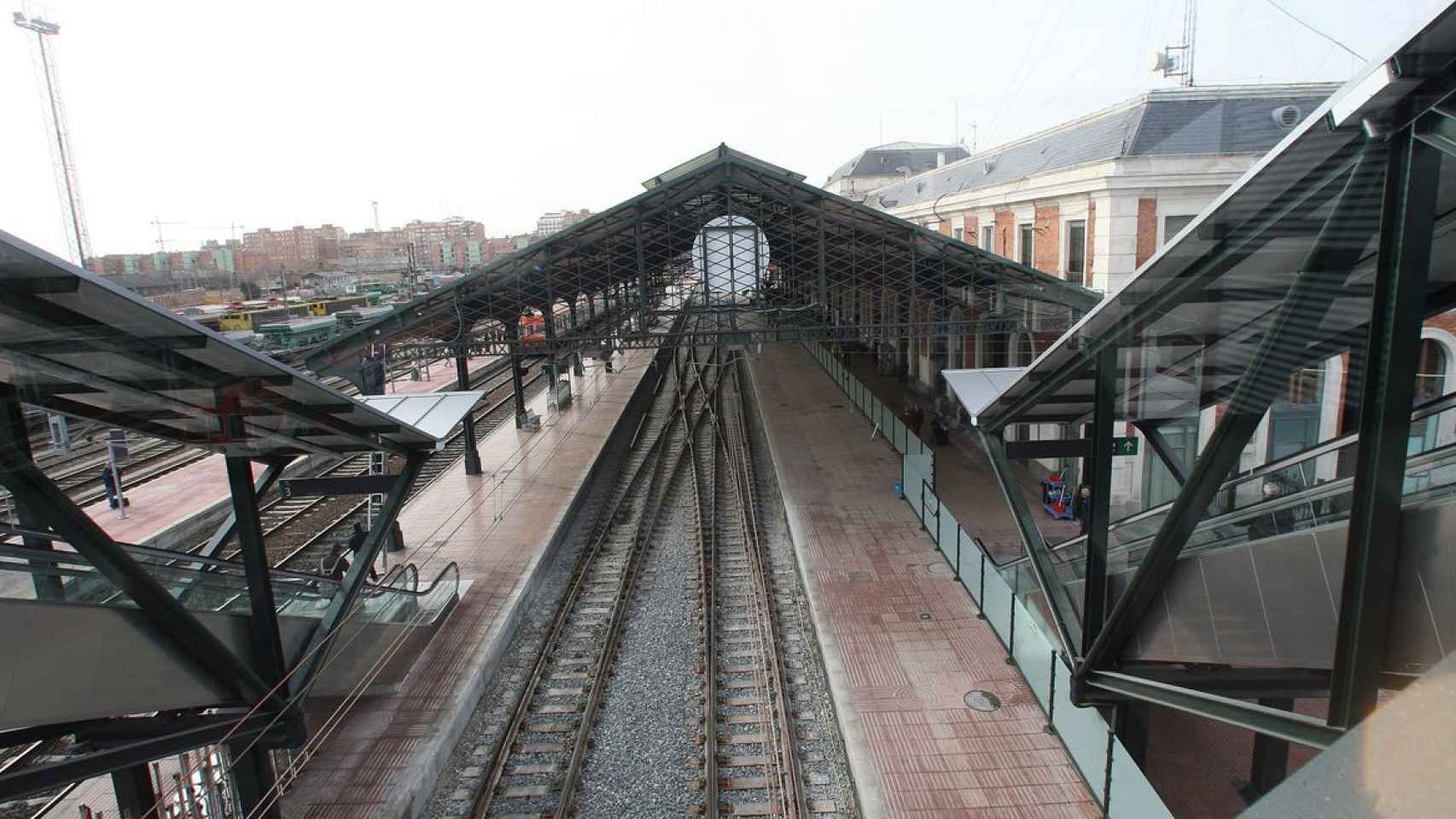 Vista de la estación de Campo Grande, en Valladolid.