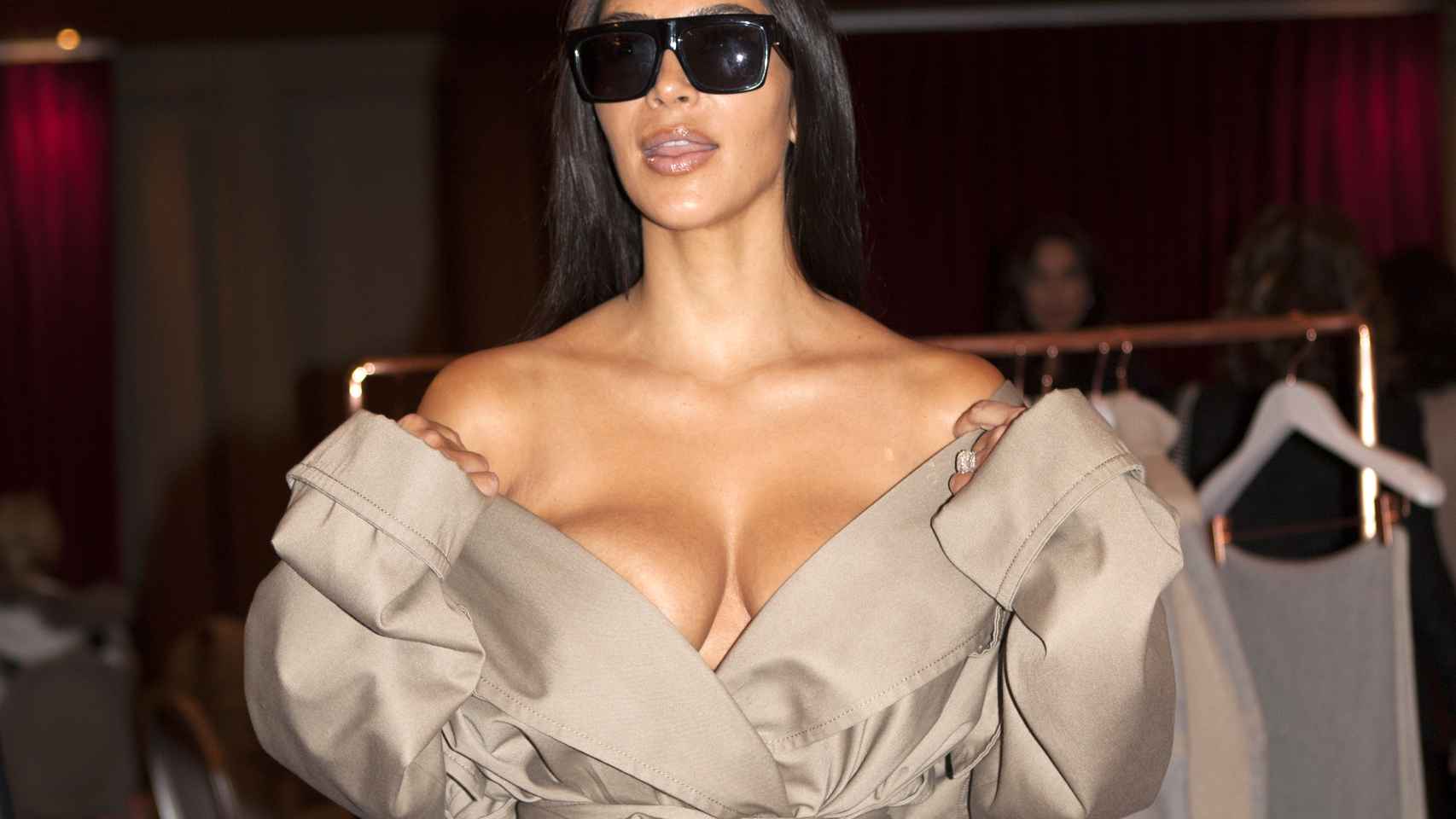 Kim Kardashian en la Fashion Week de París en octubre.