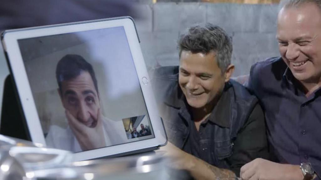 Alejandro Sanz y Bertín Osborne.