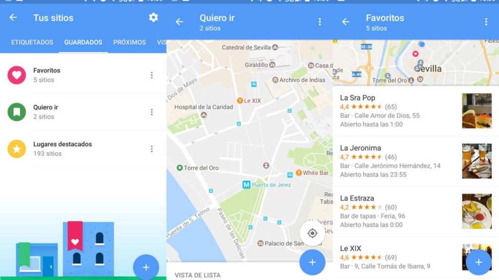 Listas en Google Maps, el mejor sitio para guardar tus lugares favoritos