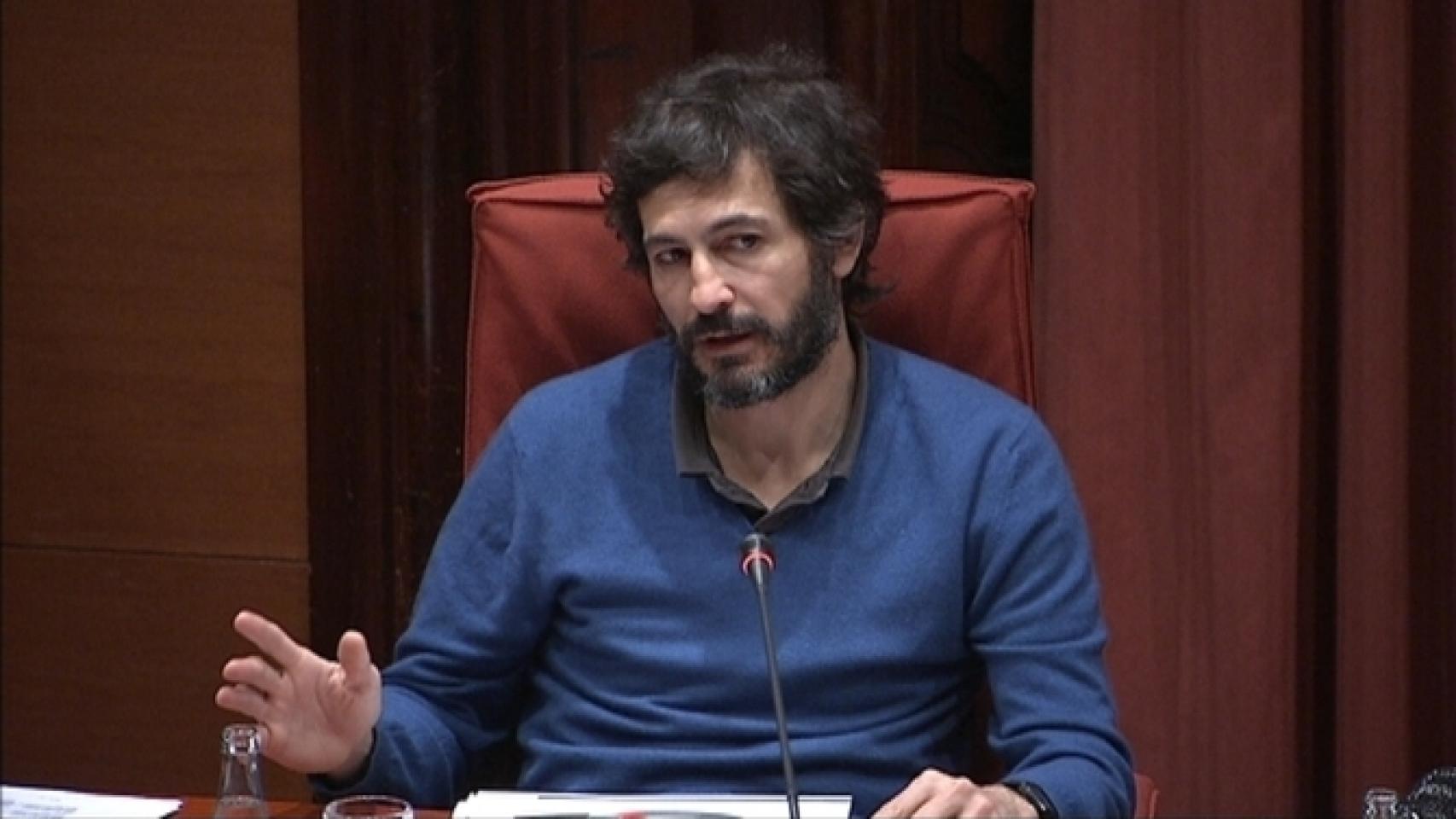 Oleguer Pujol Ferrusola, en el Parlament de Catalunya