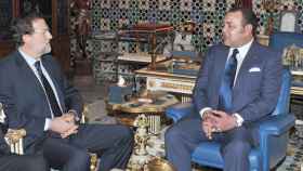 El presidente Mariano Rajoy en una reunión con el rey Mohamed VI.