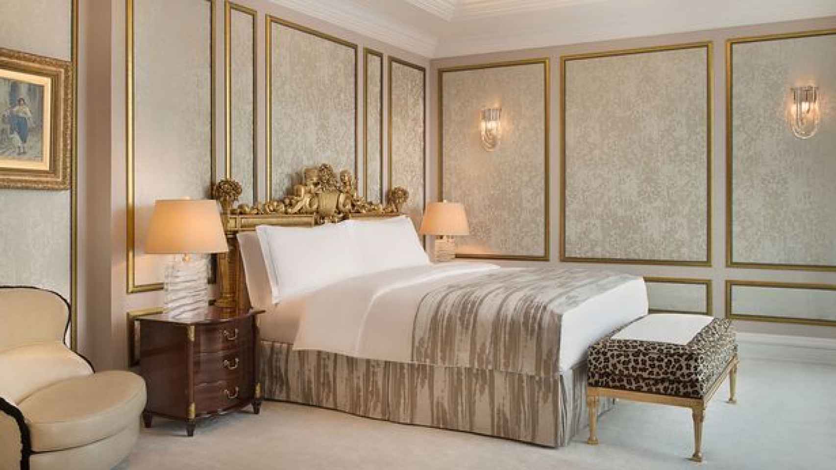 Una de las habitaciones del hotel Ritz Carlton de Moscú.