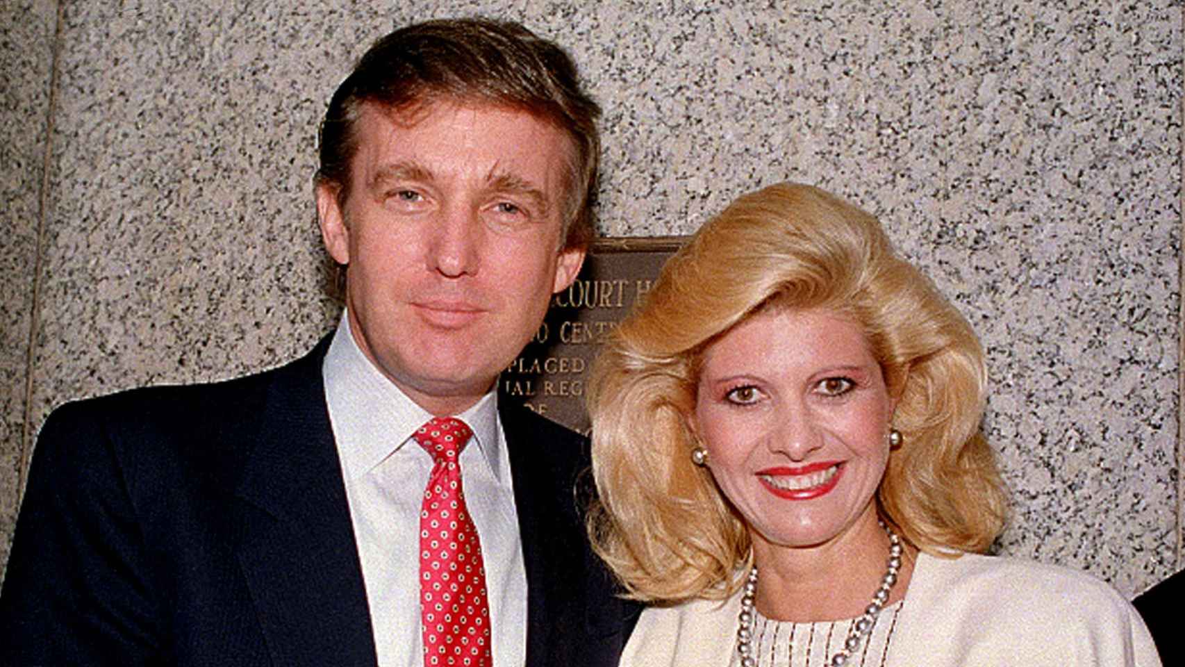 Donald Trump junto a Ivana.