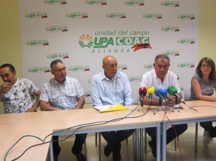 Imagen de archivo de una rueda de prensa de UPA-COAG.