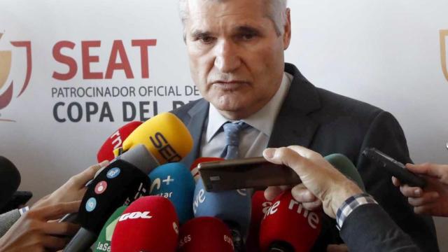 Pere Gratacós, durante el sorteo de cuartos de Copa del Rey.