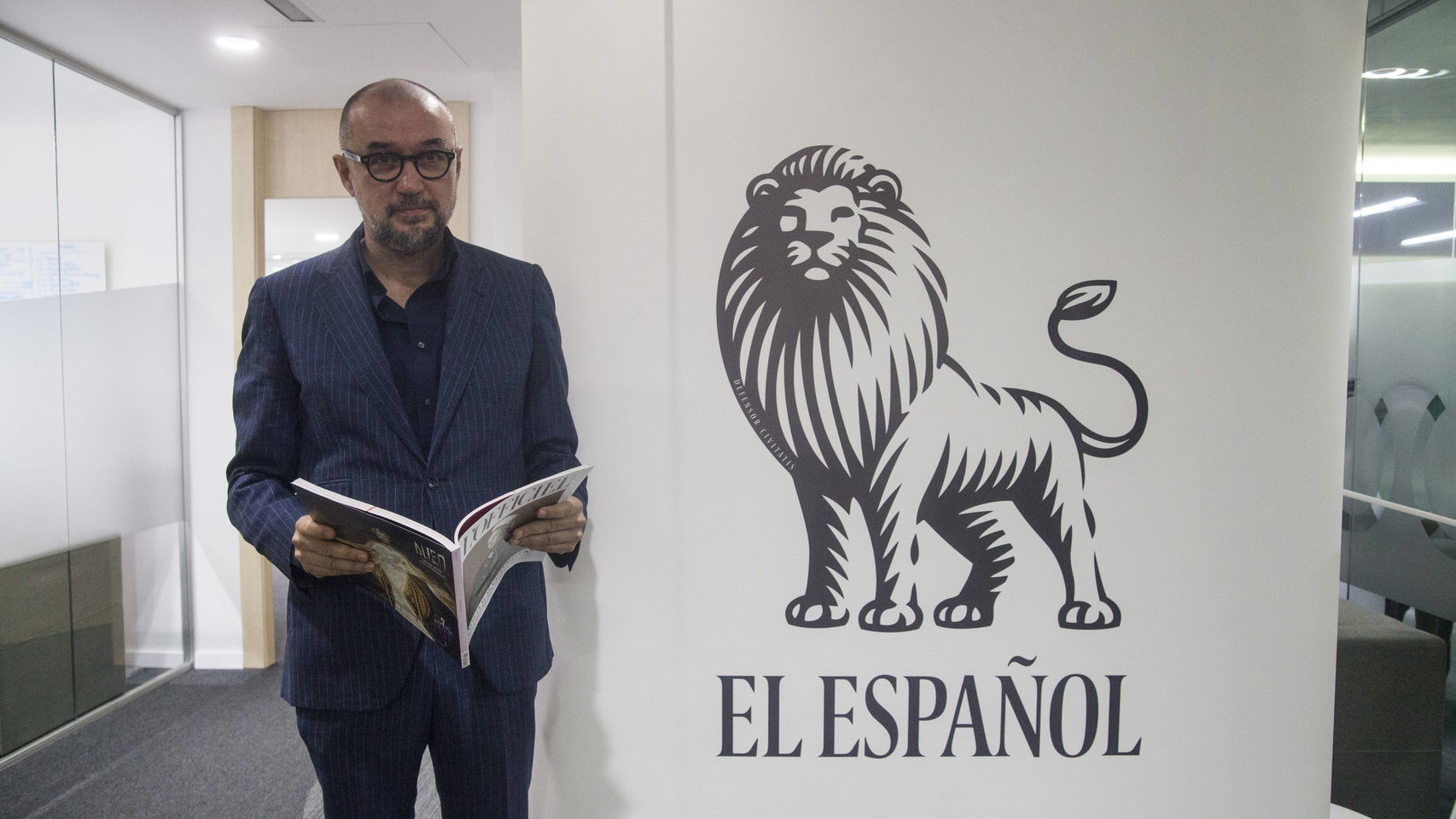 Andrés Rodríguez, en la sede de EL ESPAÑOL.