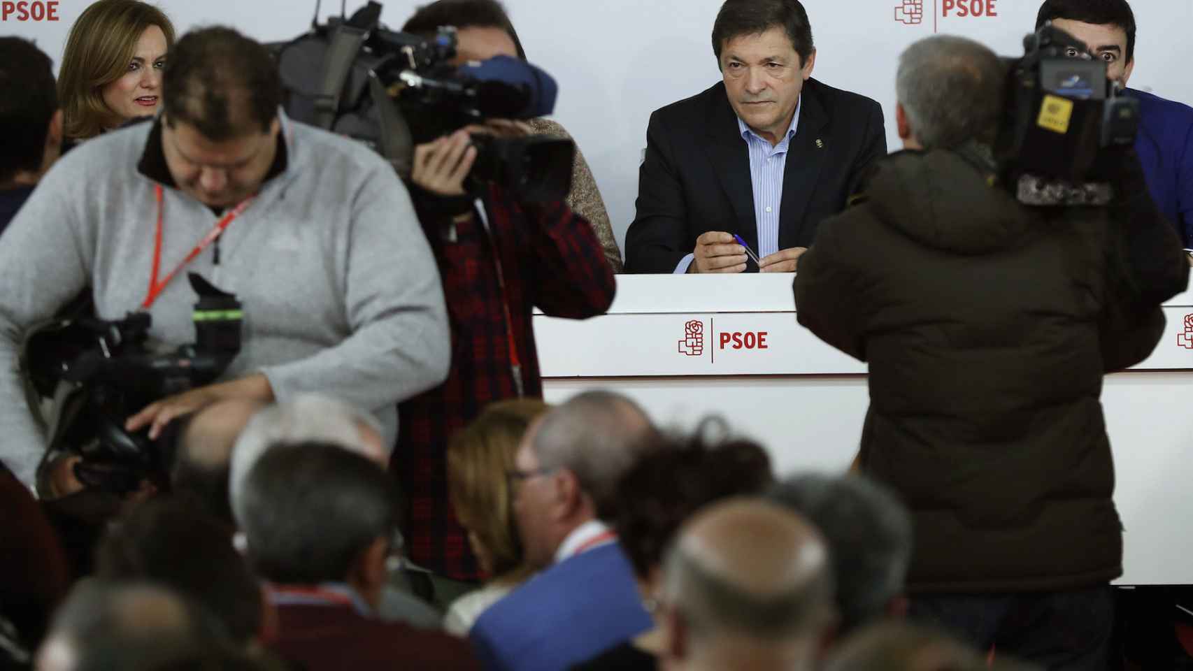 Javier Fernández, durante un Comité Federal del PSOE.