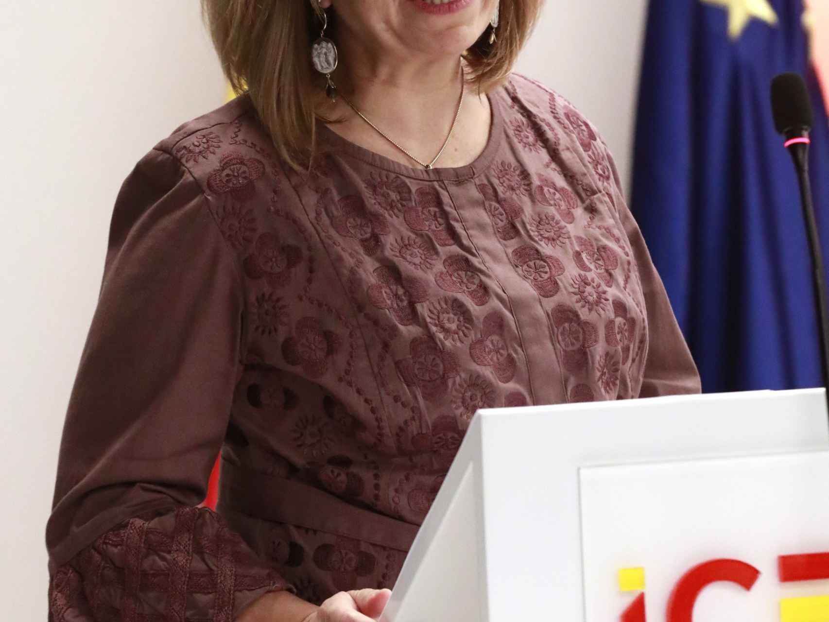 María Luisa Poncela, en una de sus comparecencias públicas.