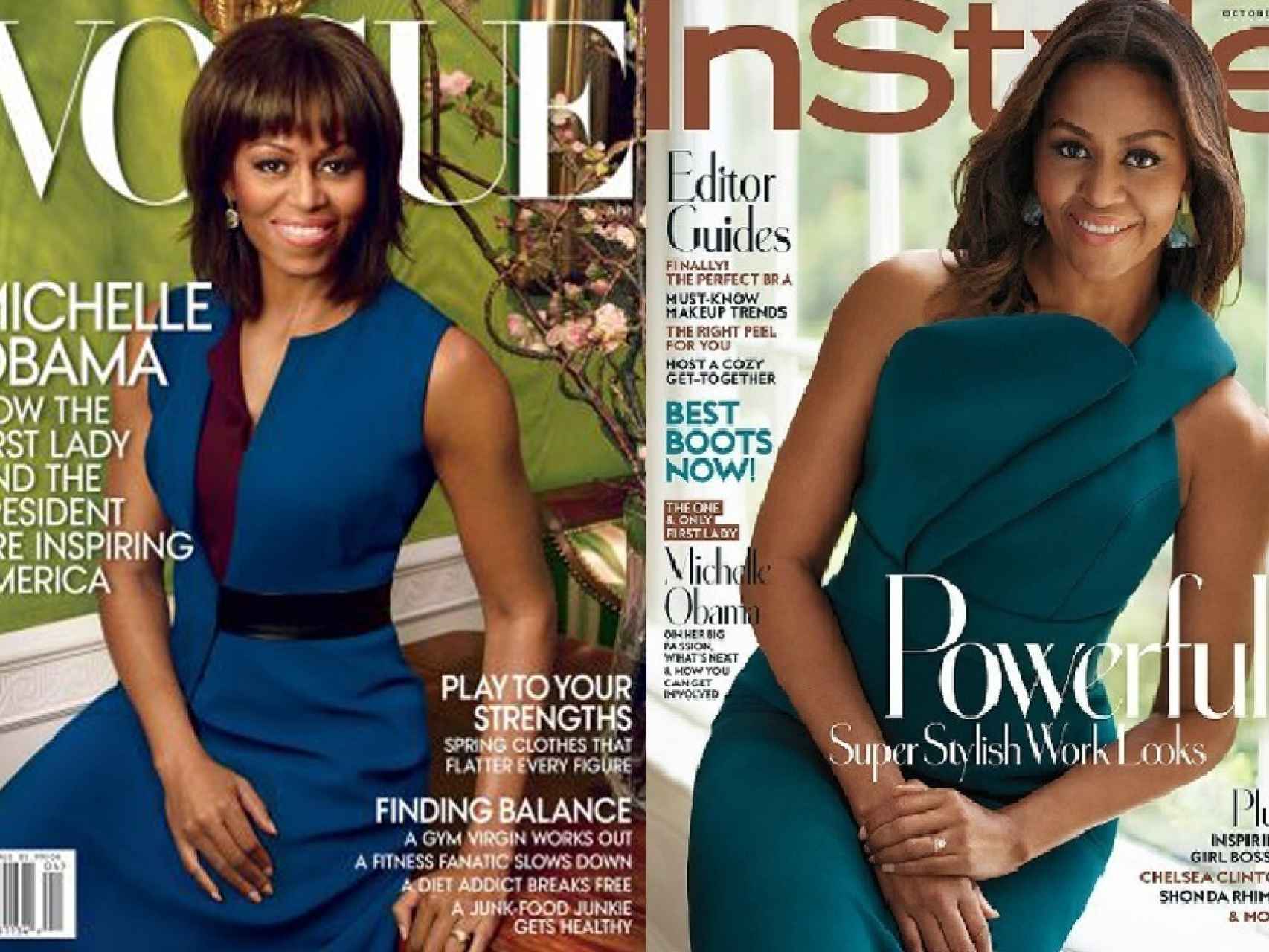 Portadas de algunas de las revistas protagonizadas por Michelle.