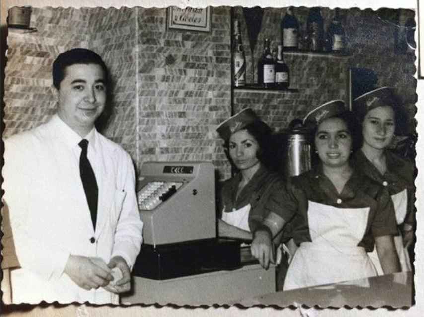 Inauguración de la cafetería Nebraska de Alcalá en 1963.