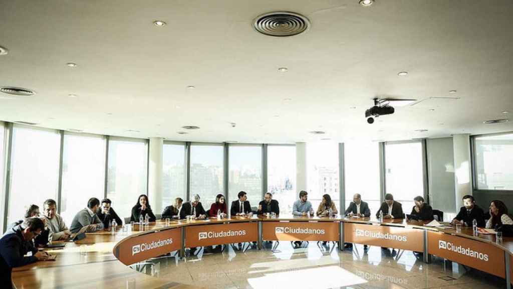 Reunión de de la Ejecutiva de Ciudadanos en su sede de Madrid.
