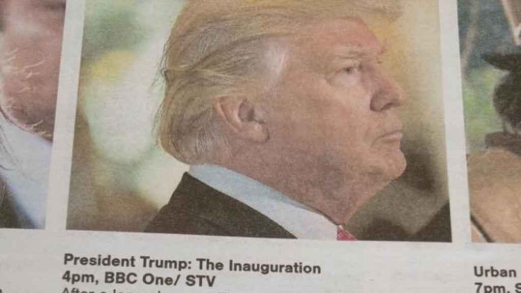 La reseña televisiva del 'Sunday Herald' escocés sobre Trump.