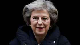 Theresa May abandona el número 10 de Downing Street en una imagen de archivo.