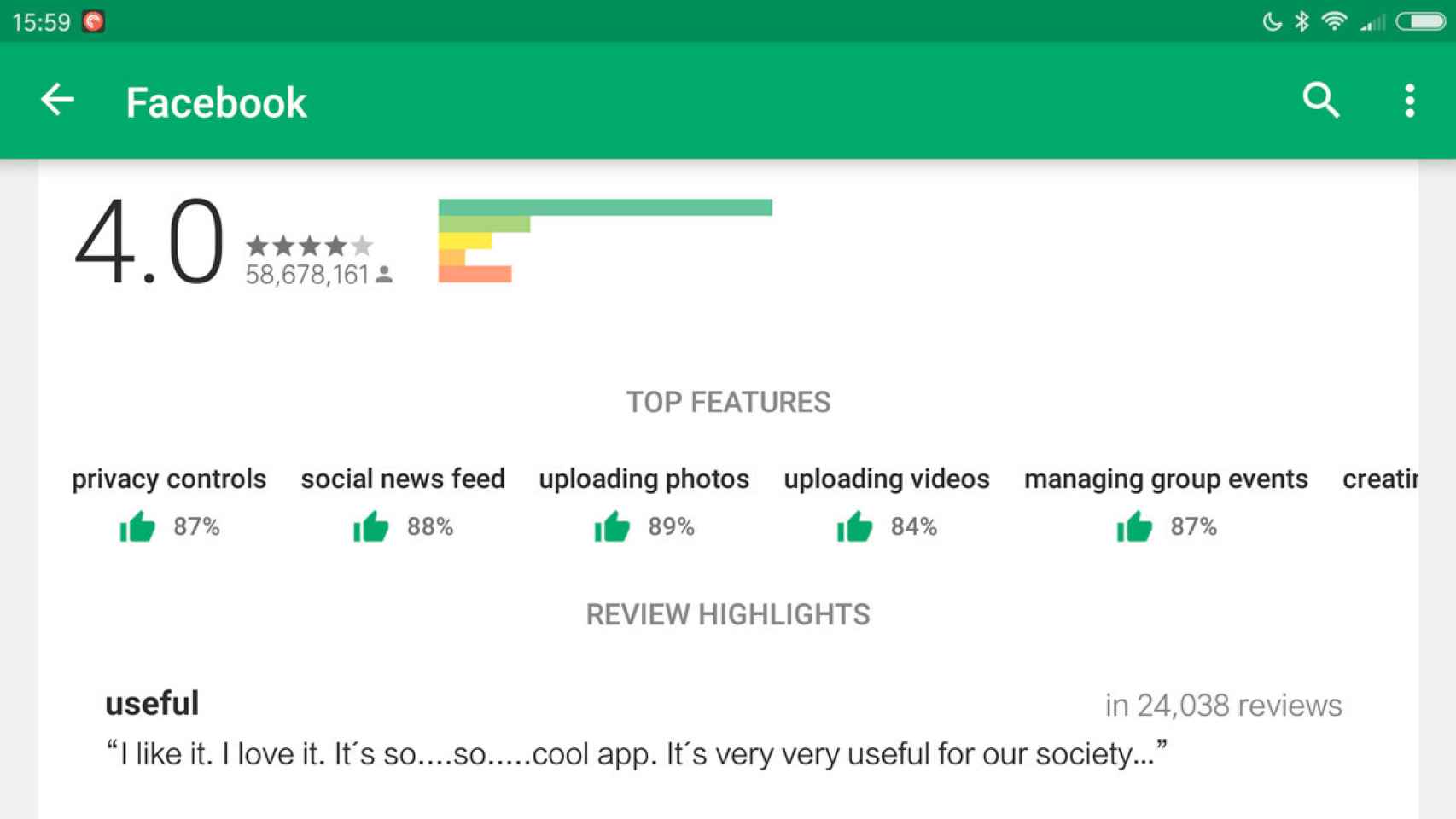 ¿En qué destaca cada aplicación? Google Play es capaz de adivinarlo
