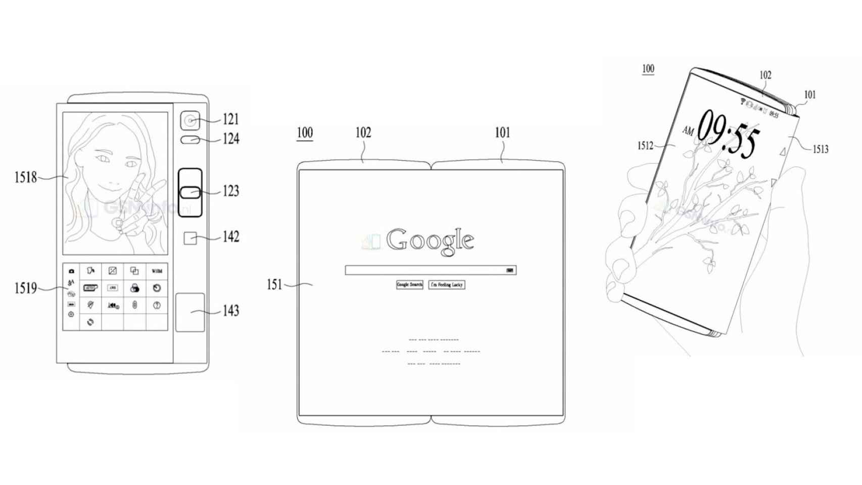 El móvil flexible que LG muestra en esta patente es asombroso