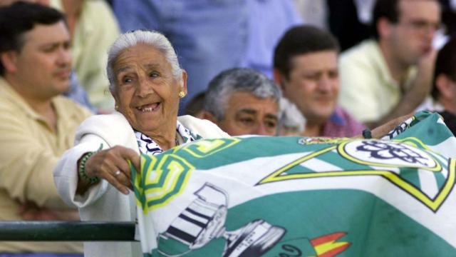 Concepción Andrade, la abuela del Betis