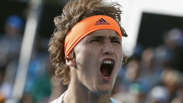 Alexander Zverev, en un partido en el Open de Australia.