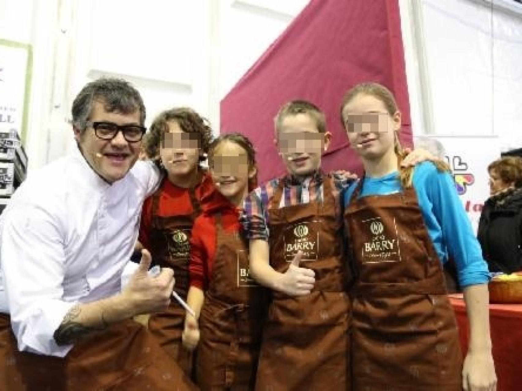 Guillermo Cervera, en un taller de cocina en 2014