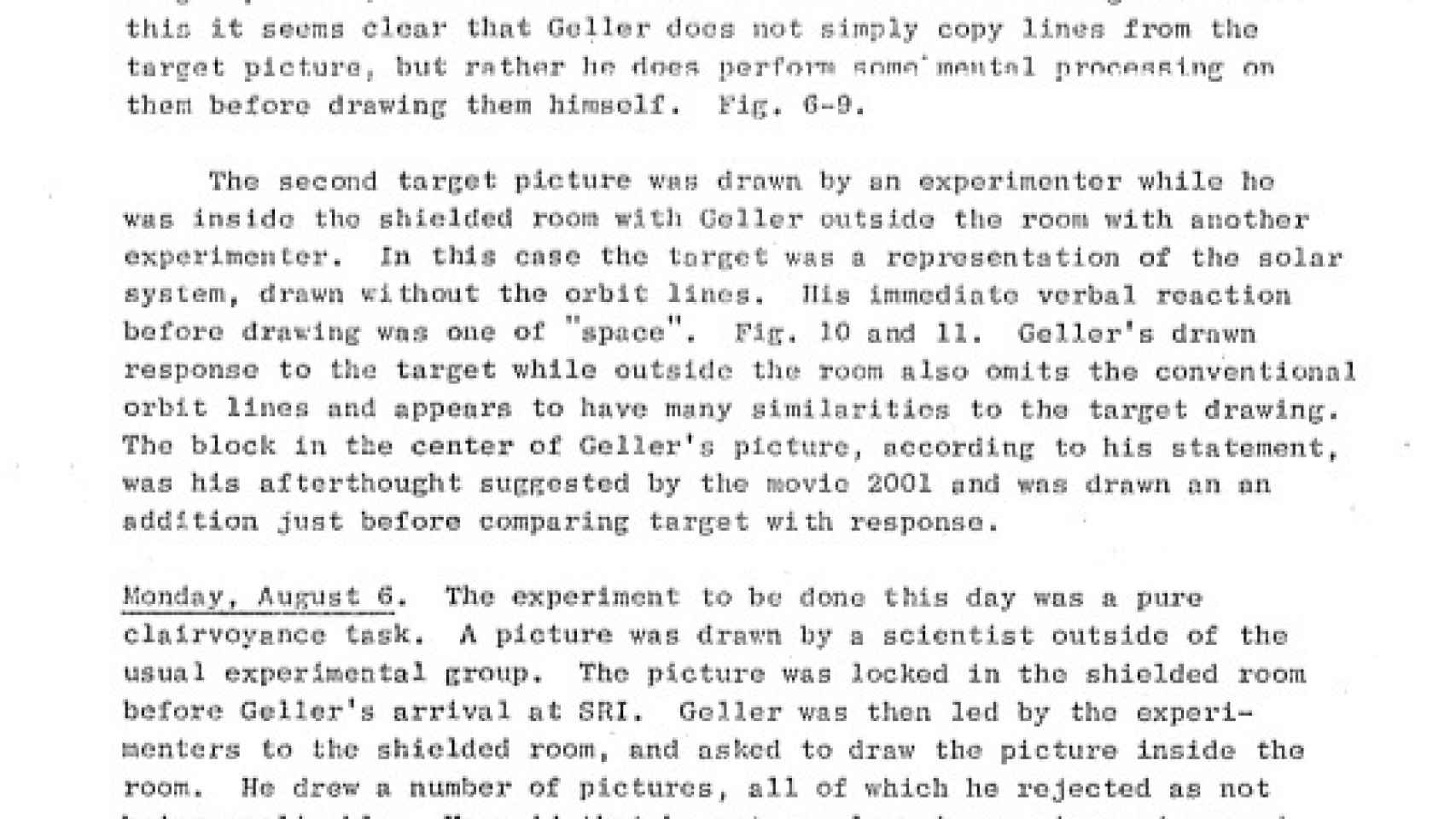 Otro de los fragmentos del informe desclasificado por la CIA.