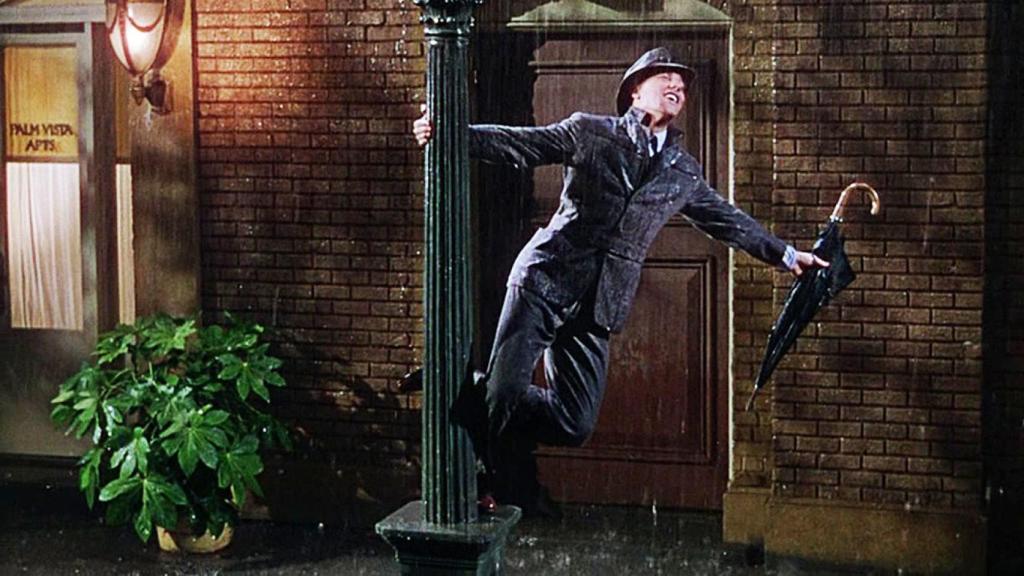 Gene Kelly en uno de los números musicales de la historia del cine.