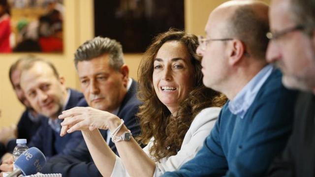 Carolina Punset, durante la rueda de prensa que ha ofrecido en Madrid.