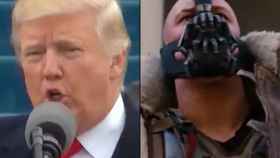 Donald Trump y Bane, el villano de 'El Caballero Oscuro: La Leyenda Renace'.