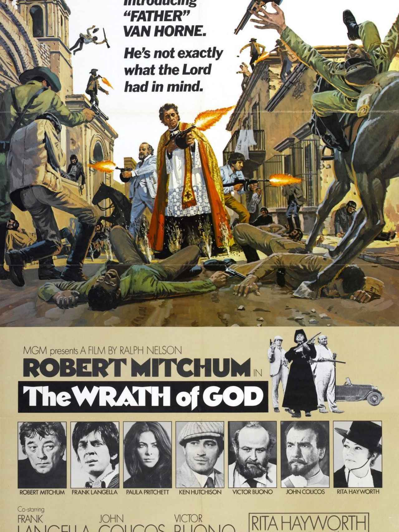 Cartel original de la película La ira de Dios.