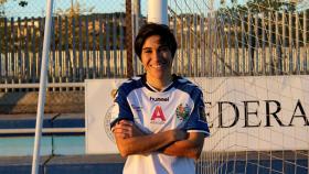 Sara Monforte, jugadora del Zaragoza Femenino. Foto: Twitter: (@ZaragozaCFF)